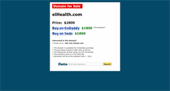 Desktop Screenshot of elhealth.com